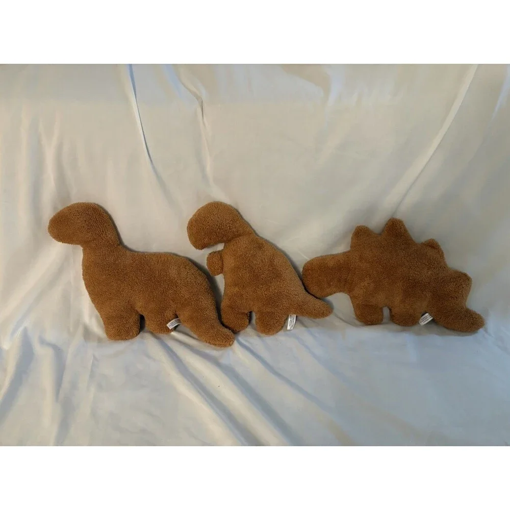 Dino Nugget Pillow Set Of 3, Funny Chicken Nugget Plushie